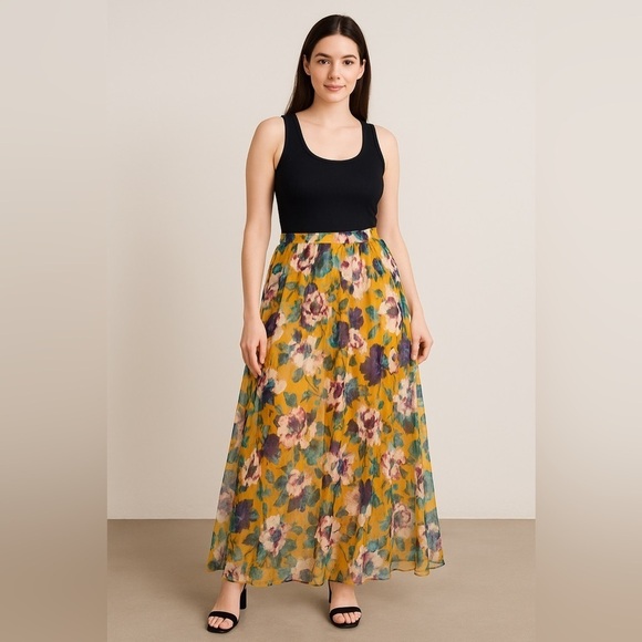 Fashion to Figure Dresses & Skirts - Fashion to Figure A-Line Skirt in Multicolor Floral